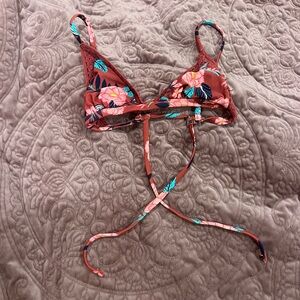 Floral Rust Triangle Bralette - Women Intimates